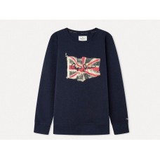 PEPE JEANS  FLAG LOGO CREW  PB581524-595  ΦΟΥΤΕΡ ΜΠΛΕ